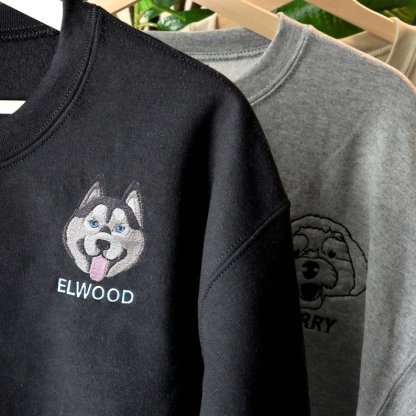 Custom embroidered pet T shirt, hoodie, sweatshirt embroidered Personalized-Artloverhouse
