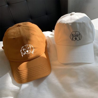 Custom EMBROIDERED Pet Hat Using Pet Photo Personalized Dog Hat