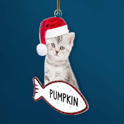 Custom Photo Funny Dog Cat Personalized Cutout Acrylic Ornament