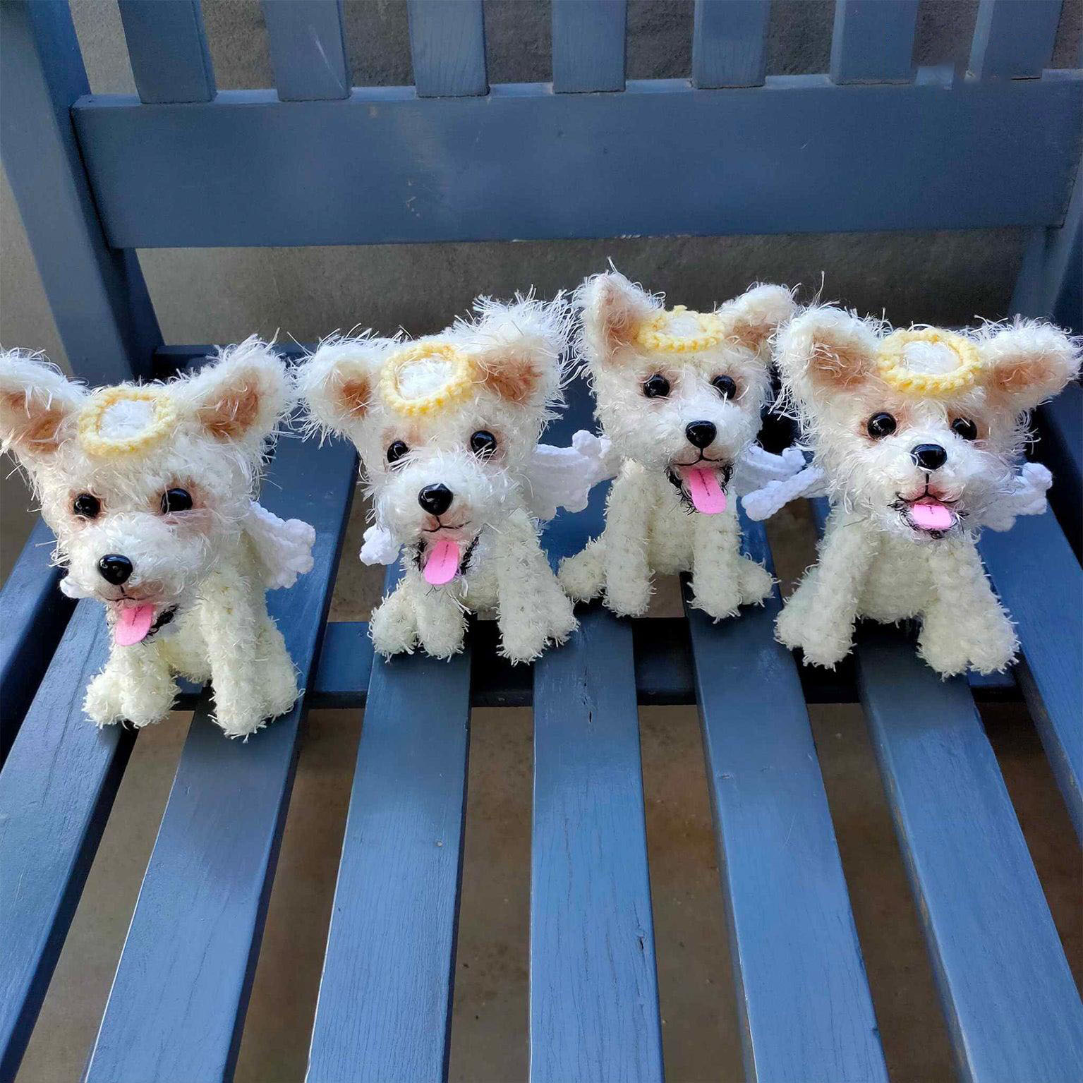 Waiting At The Door- The Best Furry Keepsake - Custom Crochet Pet Doll