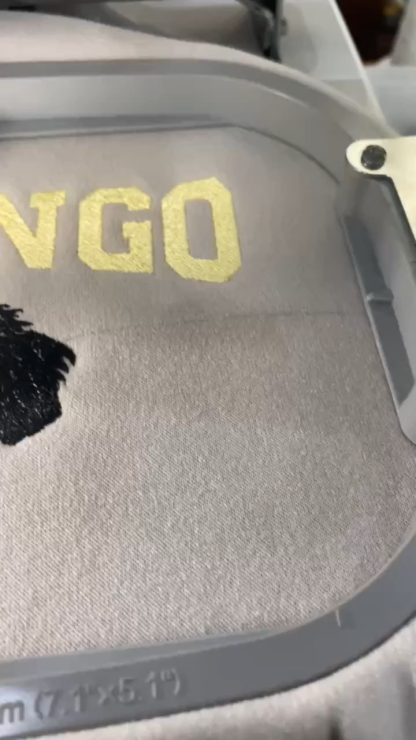 Custom Embroidered Sweatshirt with "DOMINGO" Pet Portrait