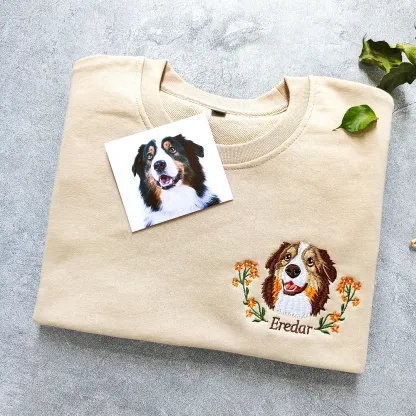 Custom Dog Hoodie Embroidered Dog Name