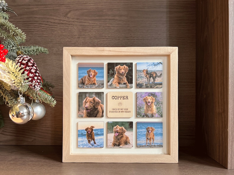 Personalized Dog Photo Frame, Custom Memorial Dog Picture Wooden Frame-Artloverhouse