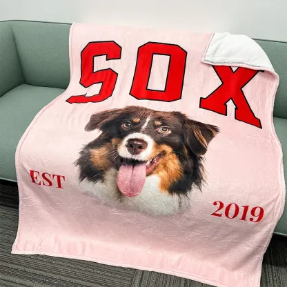 Custom Pet Portrait Blanket