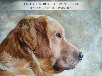 Oil painting commission, Custom oil portrait, Custom dog oil painting-Artloverhouse