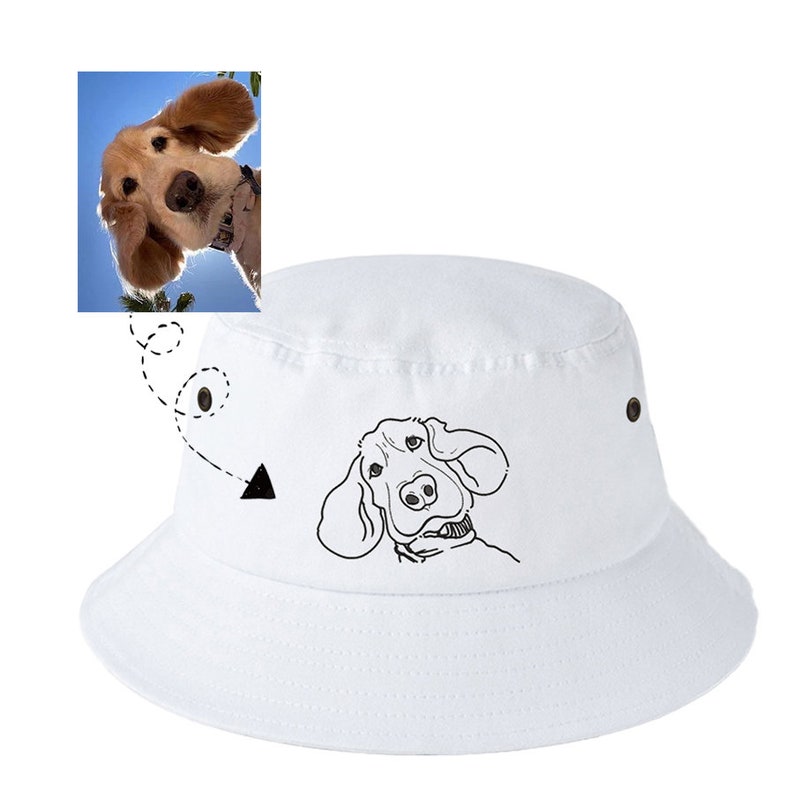 Custom Embroidered Pet Hat, Customized Bucket Hat