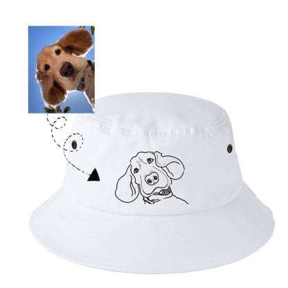 Custom Embroidered Pet Hat, Customized Bucket Hat