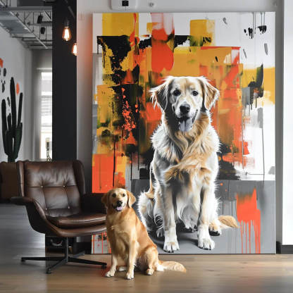 "The Beast On Fire" Special Edition Canvas-Artloverhouse