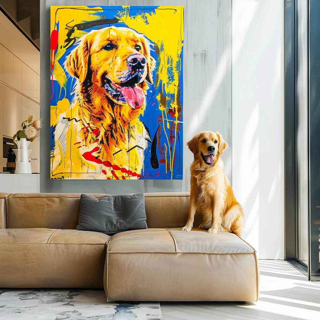 Graffiti Blue Funk Canvas-Artloverhouse