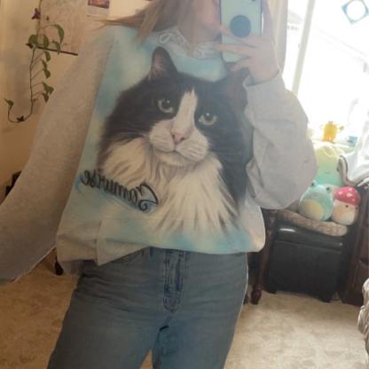 Pet Portrait Custom Airbrush Tee, Sweatshirt, or Hoodie – Hand-Painted and Photo-Realistic from Your Image