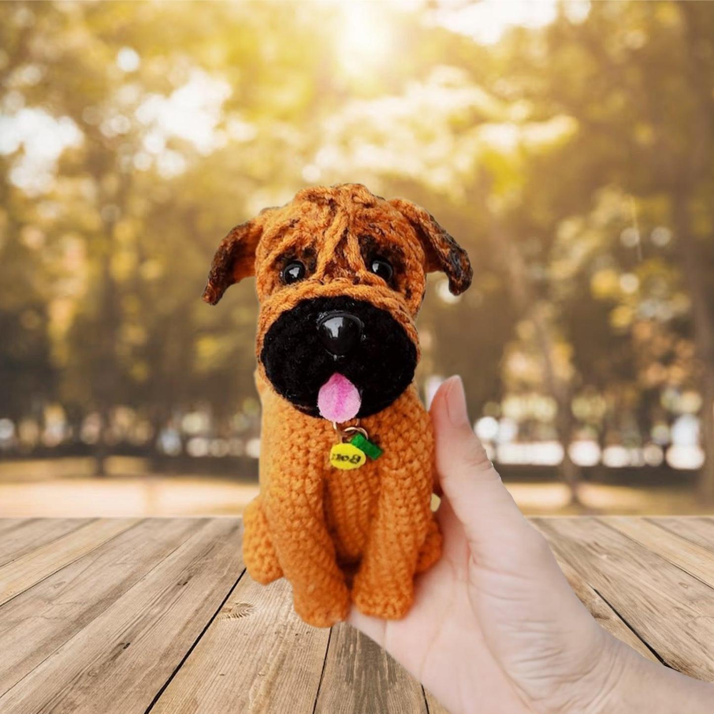 If Love Could Have Saved You - Custom Crochet Pet Doll with Personalized Card - Furry Keepsake