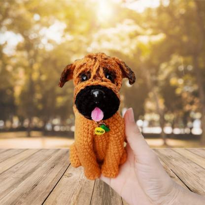 If Love Could Have Saved You - Custom Crochet Pet Doll with Personalized Card - Furry Keepsake