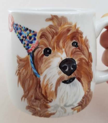 Hand Painted Pet Custom Mug Cat Mug Dog Mug Pet Mug