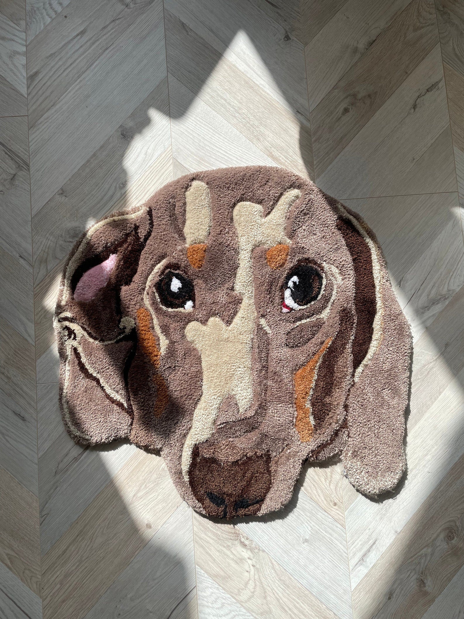 Custom Pet Rug - Tufted Rug - Personalised Pet Dog Portrait Rug