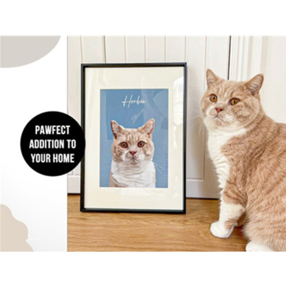 Custom Pet Portrait Personalized Dog Canvas Wall Art