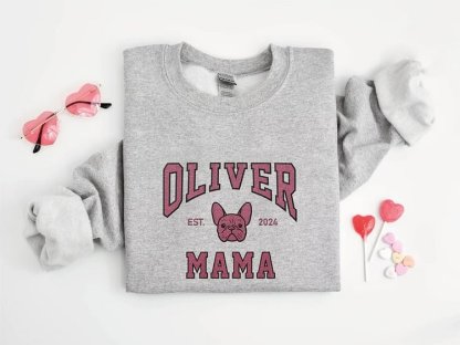 Custom Pet Embroidered Sweater Dog Drawing From Photo Portrait Personalized Dog Pullover
