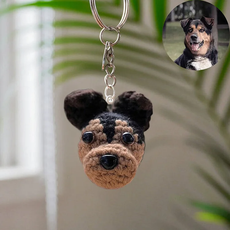 Personalized Wool Keychain Customized Head Photo