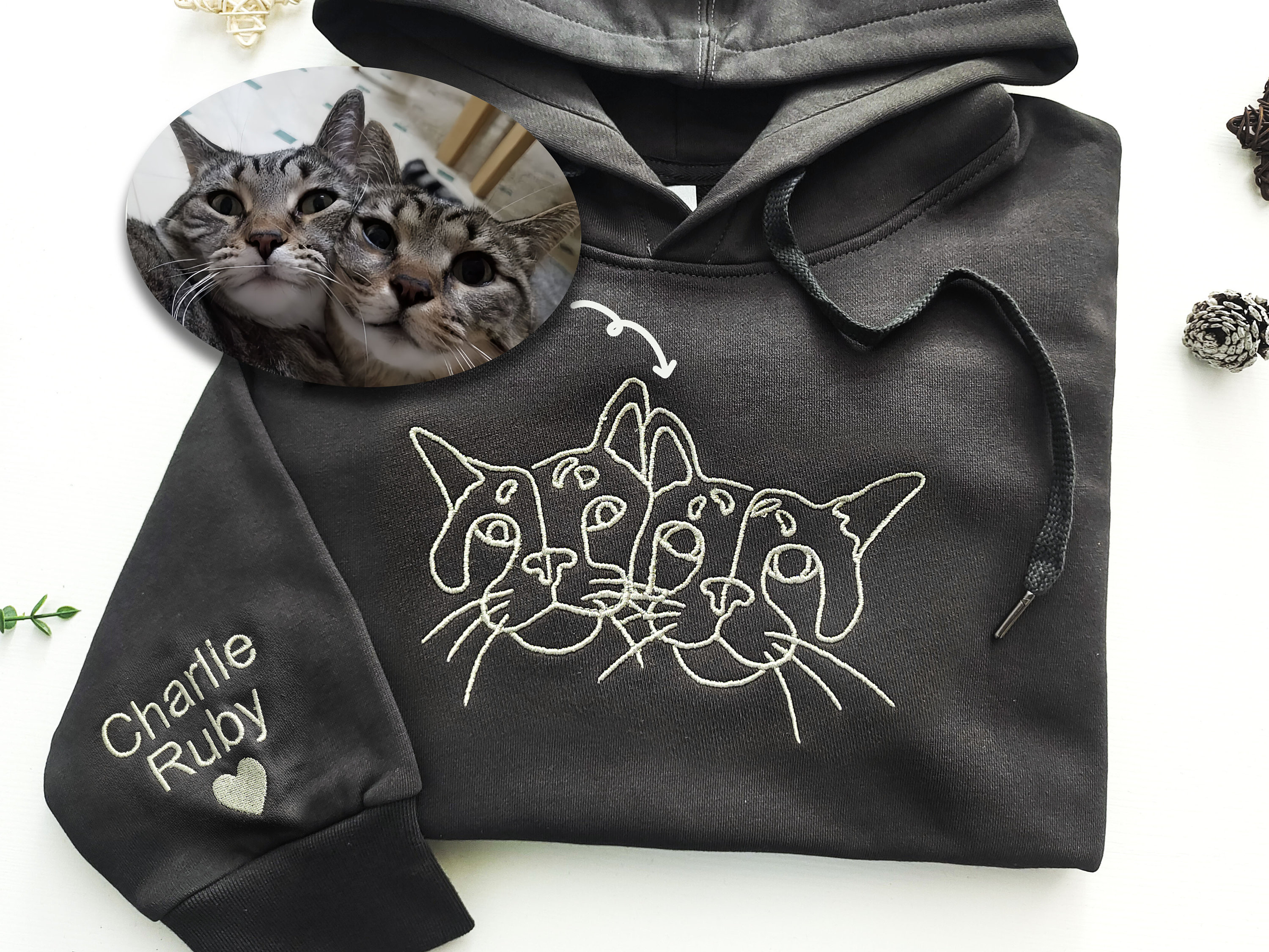 Custom Embroidered Sweatshirt/Hoodie