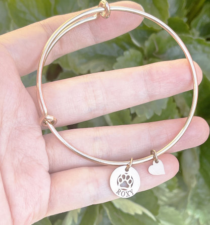 Custom Birthstone Charm Dog Necklace Personalized Dog Bracelet Keychain, Loss of Dog Cat memorial Jewelry
