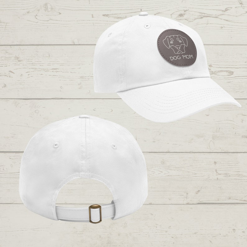 Personalized Dog Hat Custom Patch Pet Hat, Leather Patch Hat