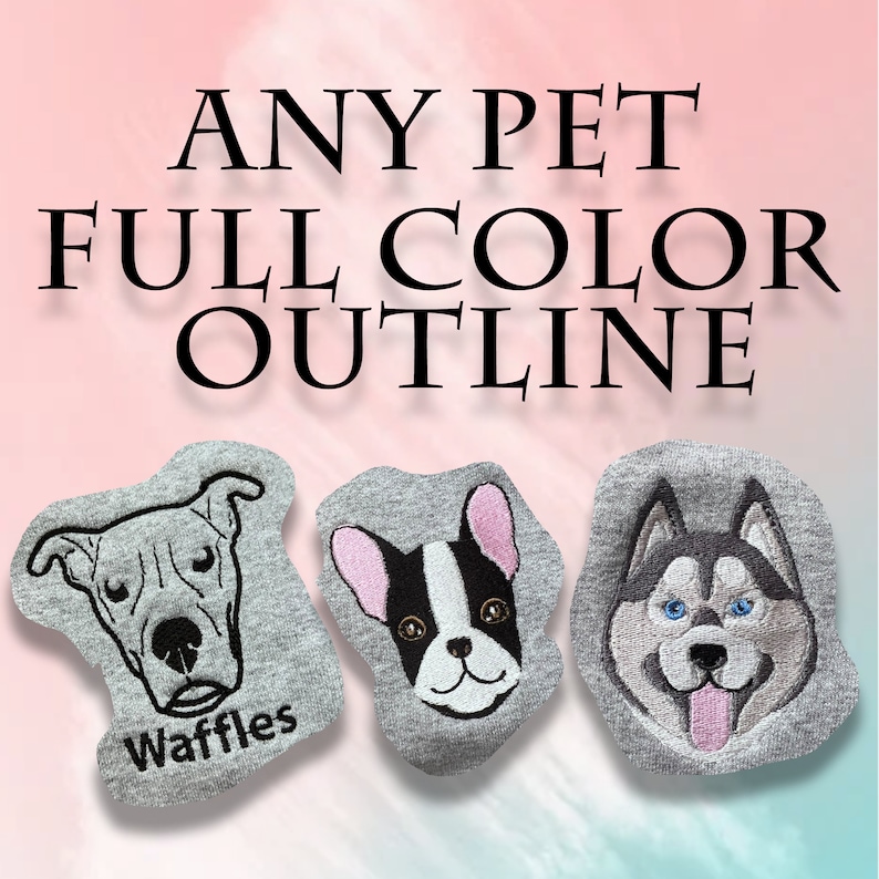 Custom embroidered pet T shirt, hoodie, sweatshirt embroidered Personalized-Artloverhouse