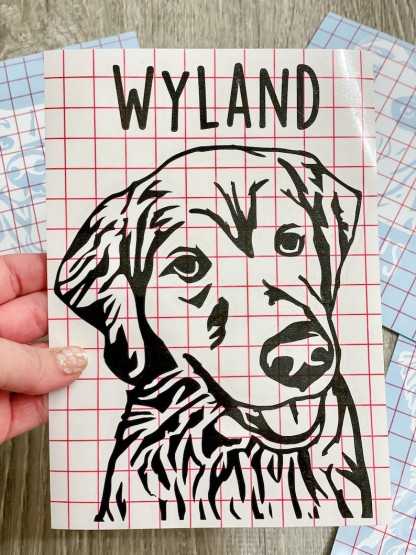 Custom pet portrait decal, dog decal, dog car decal, cat decal, pet memorial decal, custom decal, personalized decal, gift for pet lover-Artloverhouse