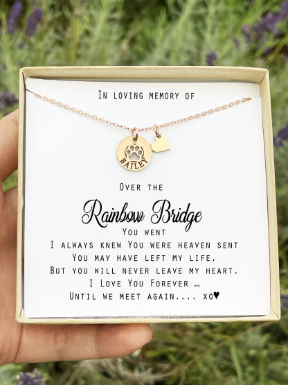 Custom Birthstone Charm Dog Necklace Personalized Dog Bracelet Keychain, Loss of Dog Cat memorial Jewelry