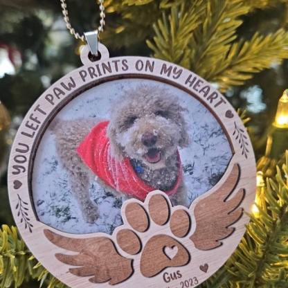 Custom Dog Photo Ornament Dog Memorial Gift