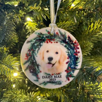 Personalized Pet Ornament Custom Dog Christmas Ornament