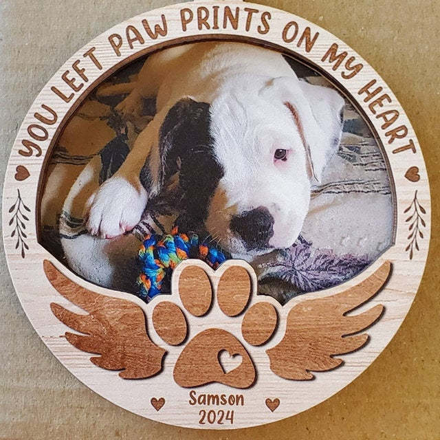 Custom Dog Photo Ornament Dog Memorial Gift