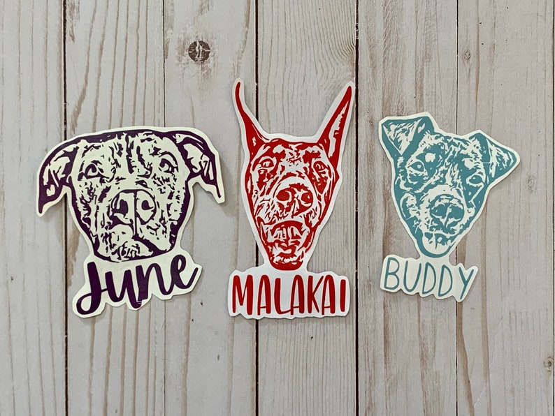 Custom Pet Portrait Decal 