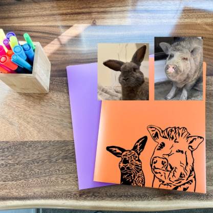 Custom Pet Vinyl Decal From Photo, Laptop Dog Sticker, Cat Car Window Decal, Wall Decal, Personalized Pet Decal Vinyl, Pet Lover Gift
