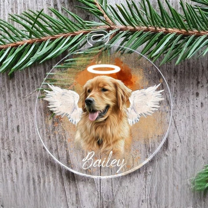 Personalized Pet Memorial Photo Acrylic Ornament