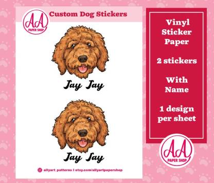 Custom Dog Portrait Stickers Pet Memorial Gifts 