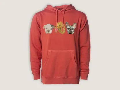 Personalized Pet Portrait Embroidery Sweatshirt Hoodie
