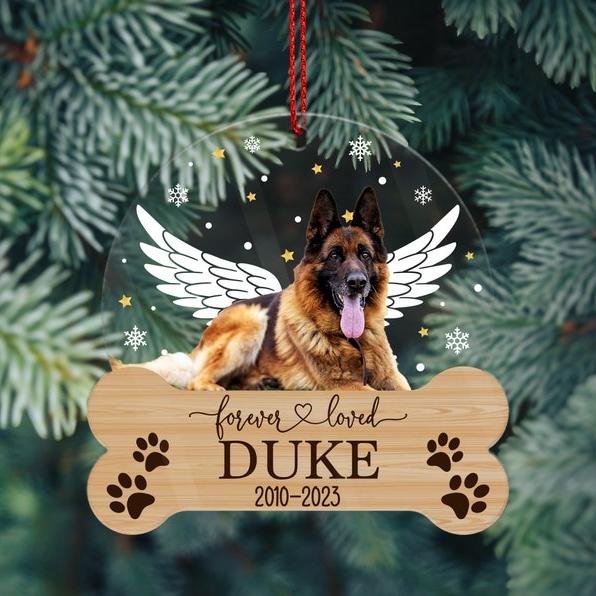 Dog Memorial Ornament Dog Christmas Ornaments Personalized
