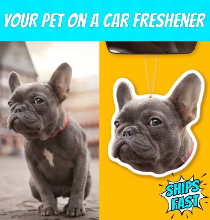 Custom Pet Photo Air Freshener Hanging Air Freshener For Car