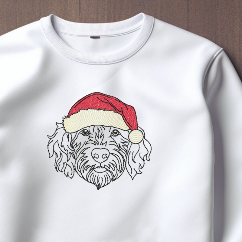 Custom Embroidered Sweatshirt Christmas Pet