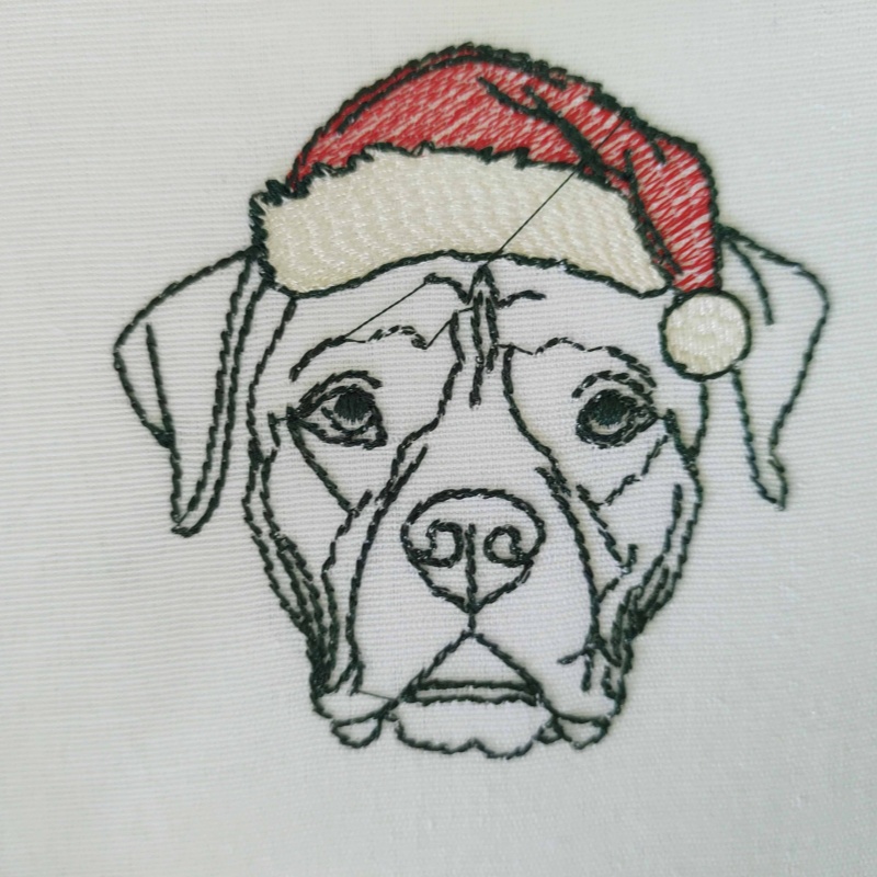 Custom Embroidered Sweatshirt Christmas Pet