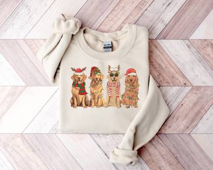 Golden Retriever Christmas Sweatshirt Dog Christmas Shirt Golden Mom shirt