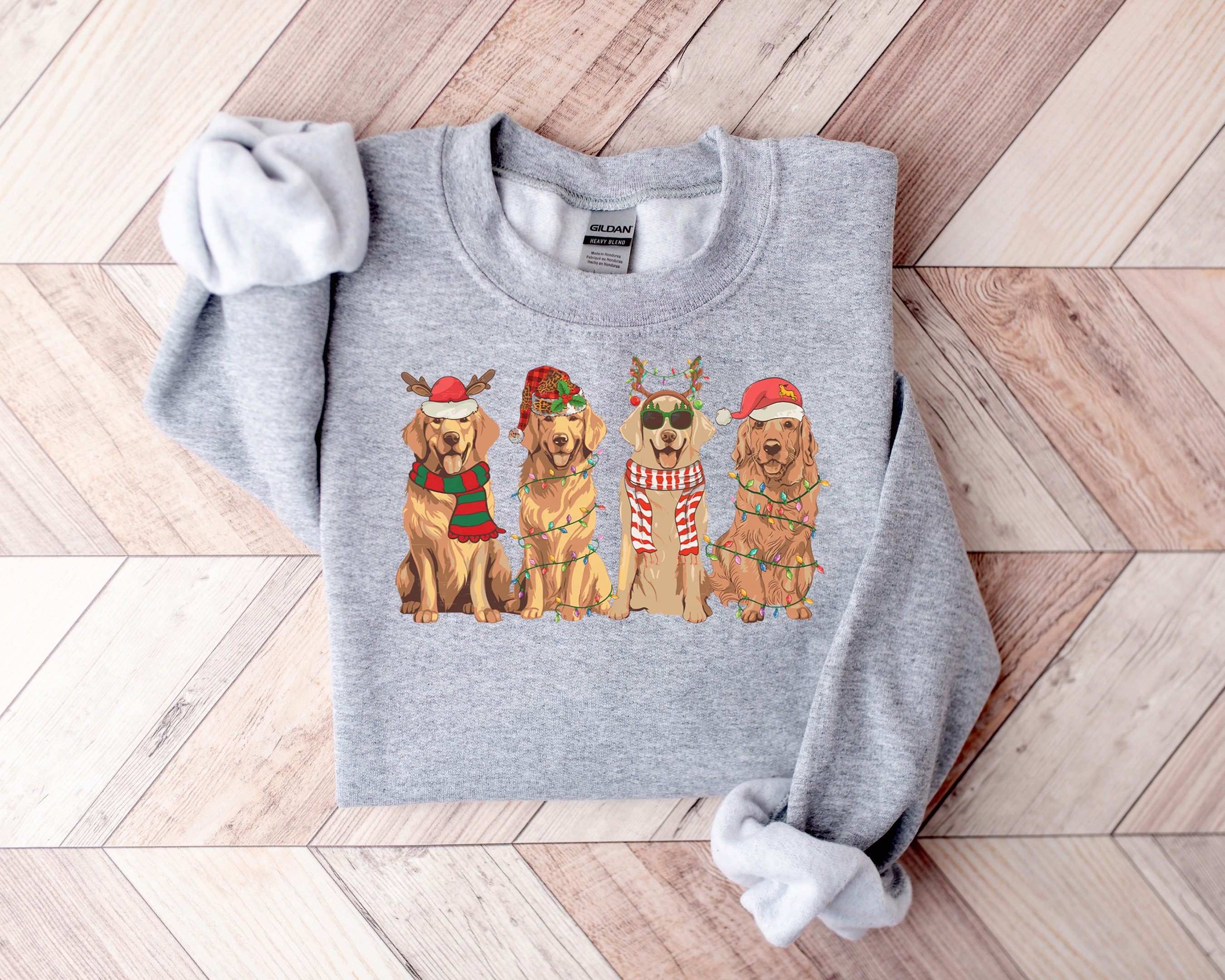 Golden Retriever Christmas Sweatshirt Dog Christmas Shirt Golden Mom shirt