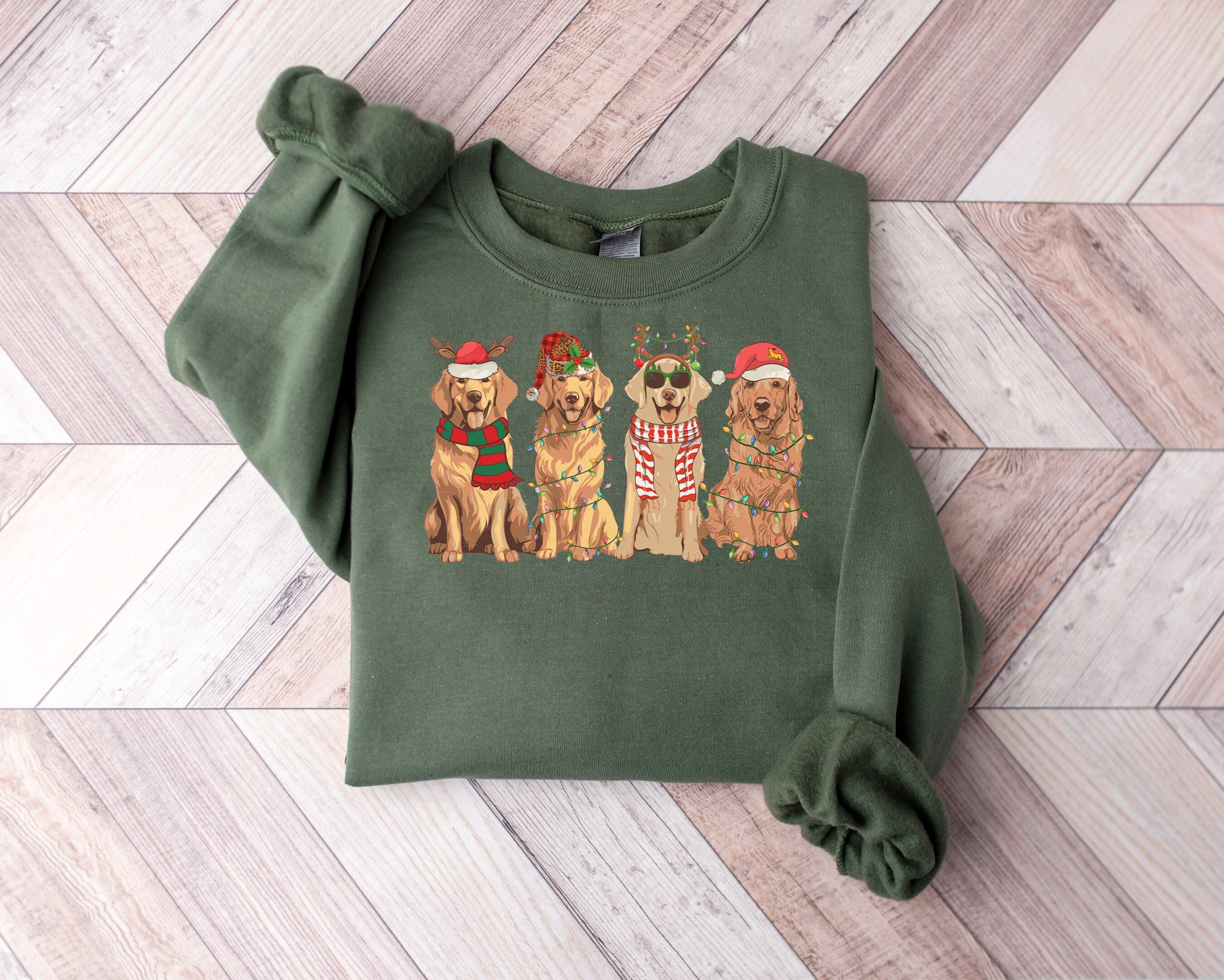 Golden Retriever Christmas Sweatshirt Dog Christmas Shirt Golden Mom shirt