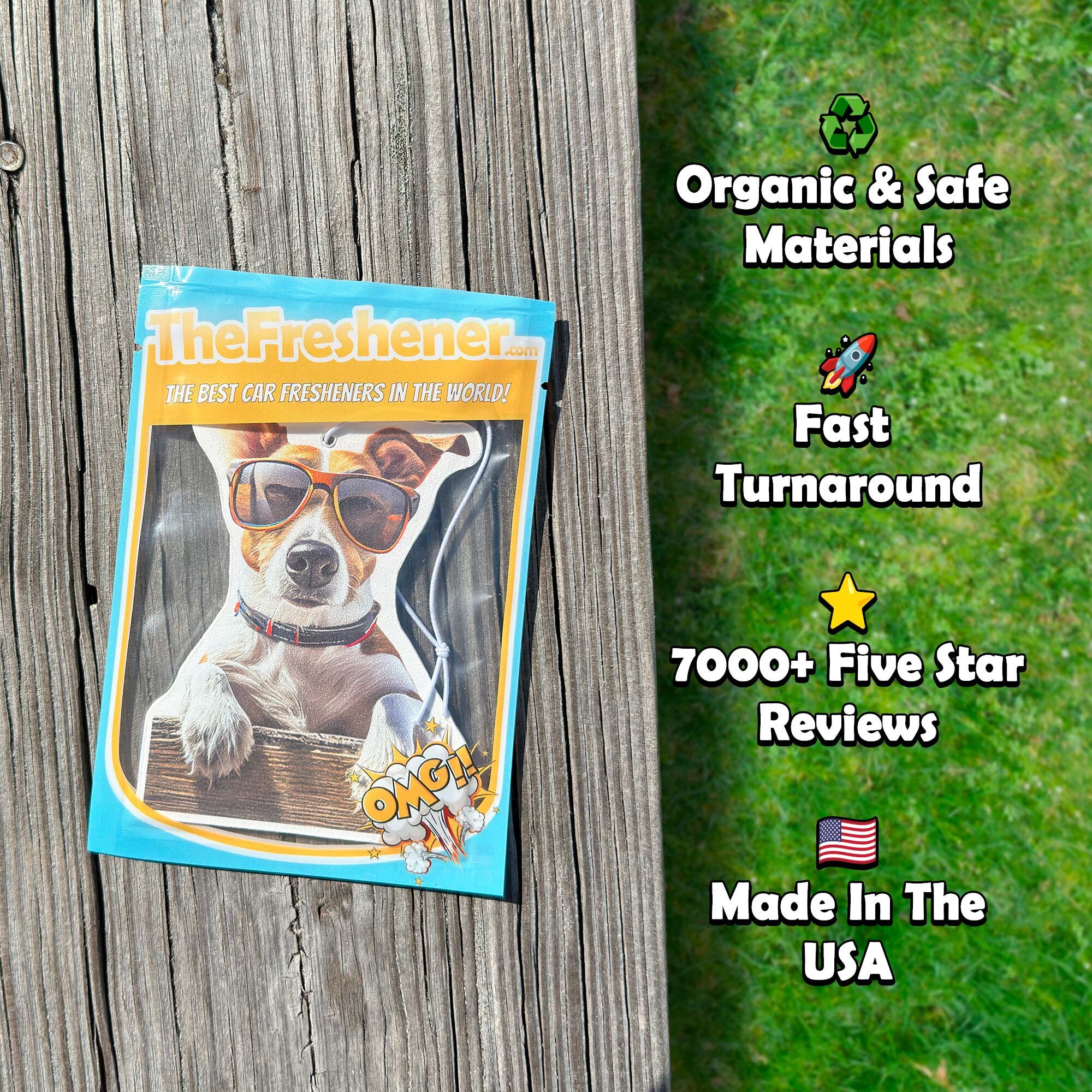Custom Pet Photo Air Freshener Hanging Air Freshener For Car