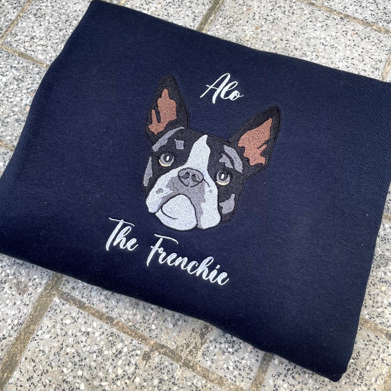Personalized Embroidered Hoodie Custom Head Cute Gift for Animal Lovers