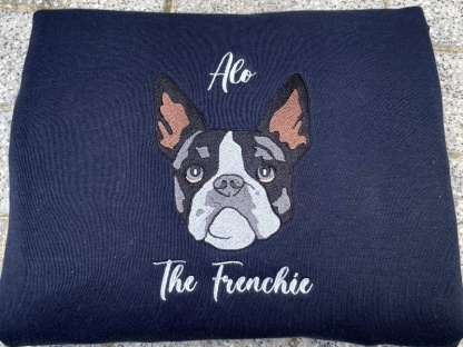 Personalized Embroidered Hoodie Custom Head Cute Gift for Animal Lovers