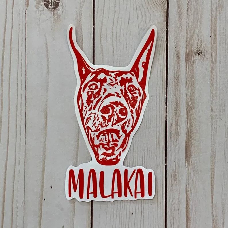 Custom Pet Portrait Decal 