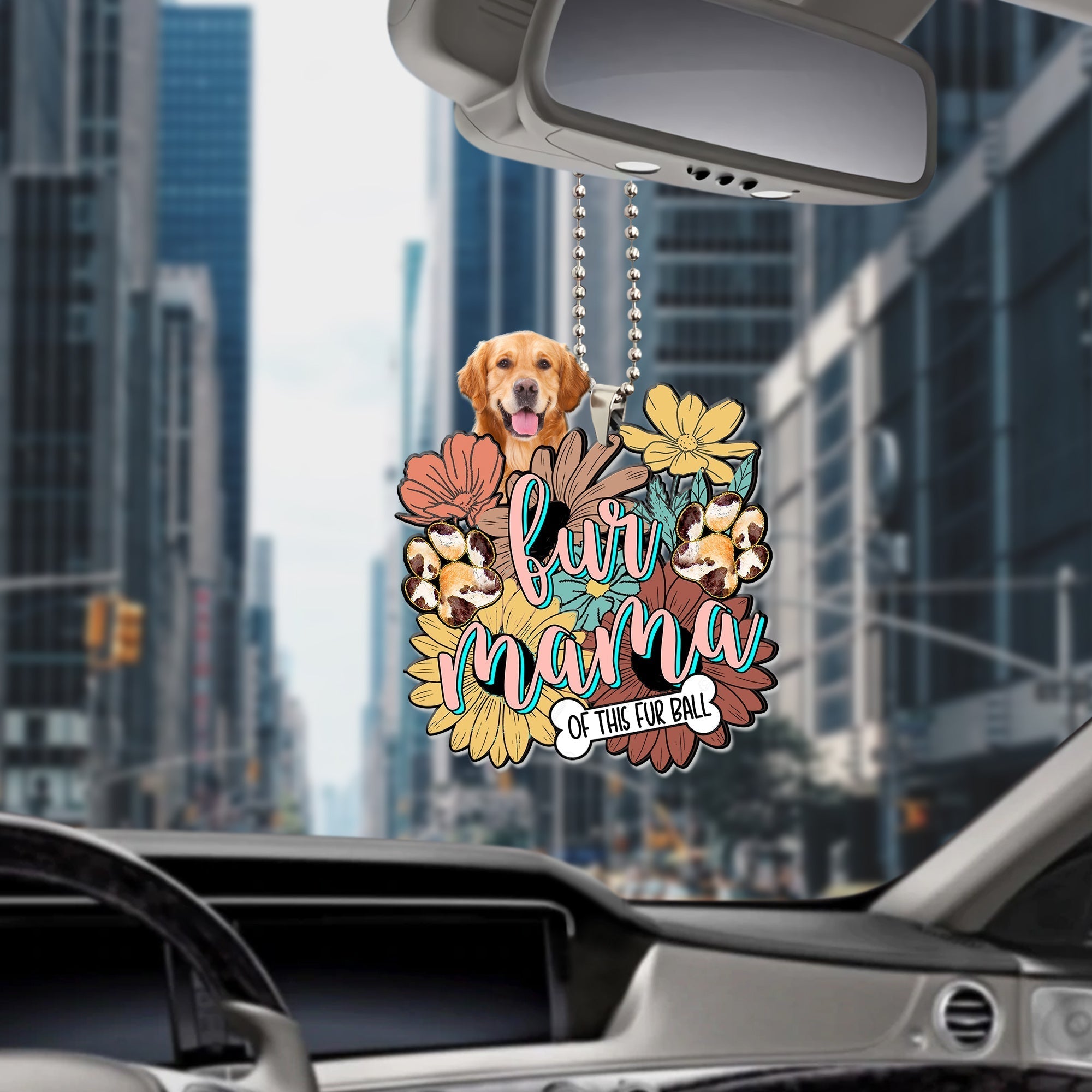 Fur Mama Of This Fur Ball Custom Photo Personalized Acrylic Ornament