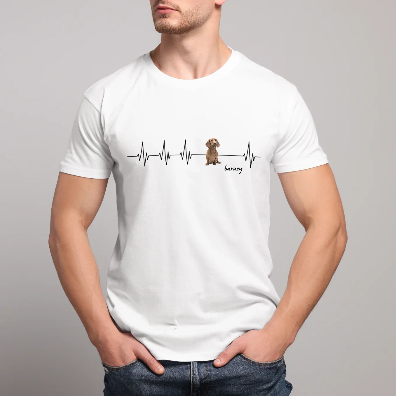Feel the Love, Wear the Beat – Custom Pet Heartbeat Line T-Shirt, Sweatshirt, and Hoodie