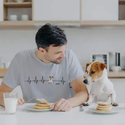 Feel the Love, Wear the Beat – Custom Pet Heartbeat Line T-Shirt, Sweatshirt, and Hoodie