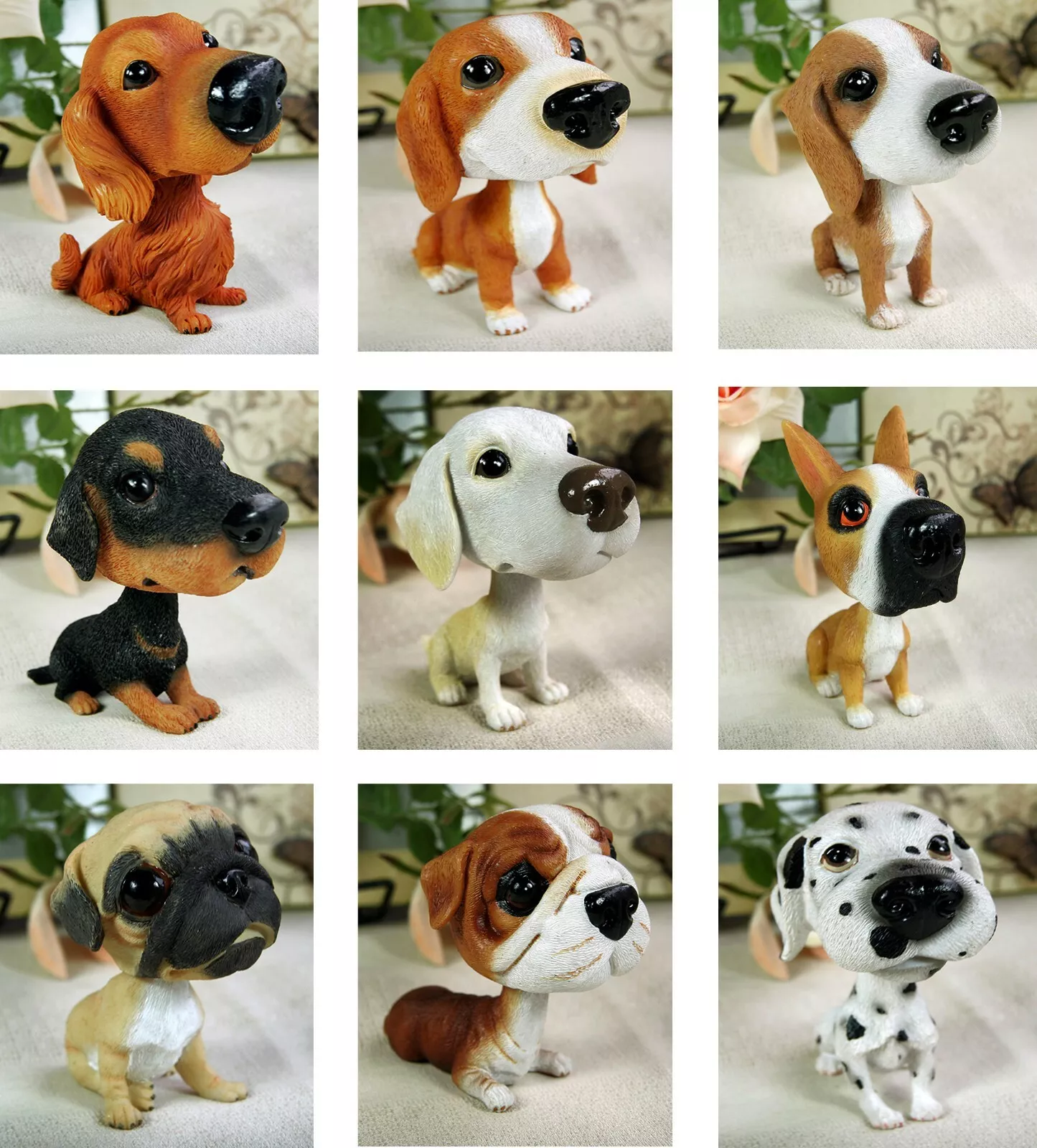 Custom Realistic Lifelike Bobbleheads for Dog Lovers, Car Desktop Home Accessories Ornament